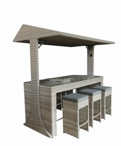 Norfolk Leisure Saloon 6 Seat Bar Set LED & ICE Bucket