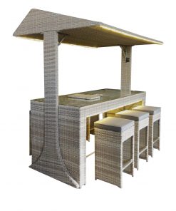 Norfolk Leisure Saloon 6 Seat Bar Set LED & ICE Bucket