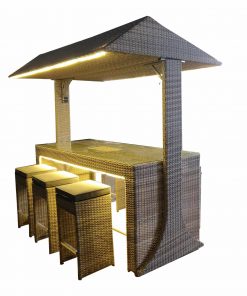 Norfolk Leisure Saloon 6 Seat Bar Set LED & ICE Bucket