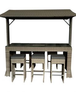 Norfolk Leisure Saloon 6 Seat Bar Set LED & ICE Bucket