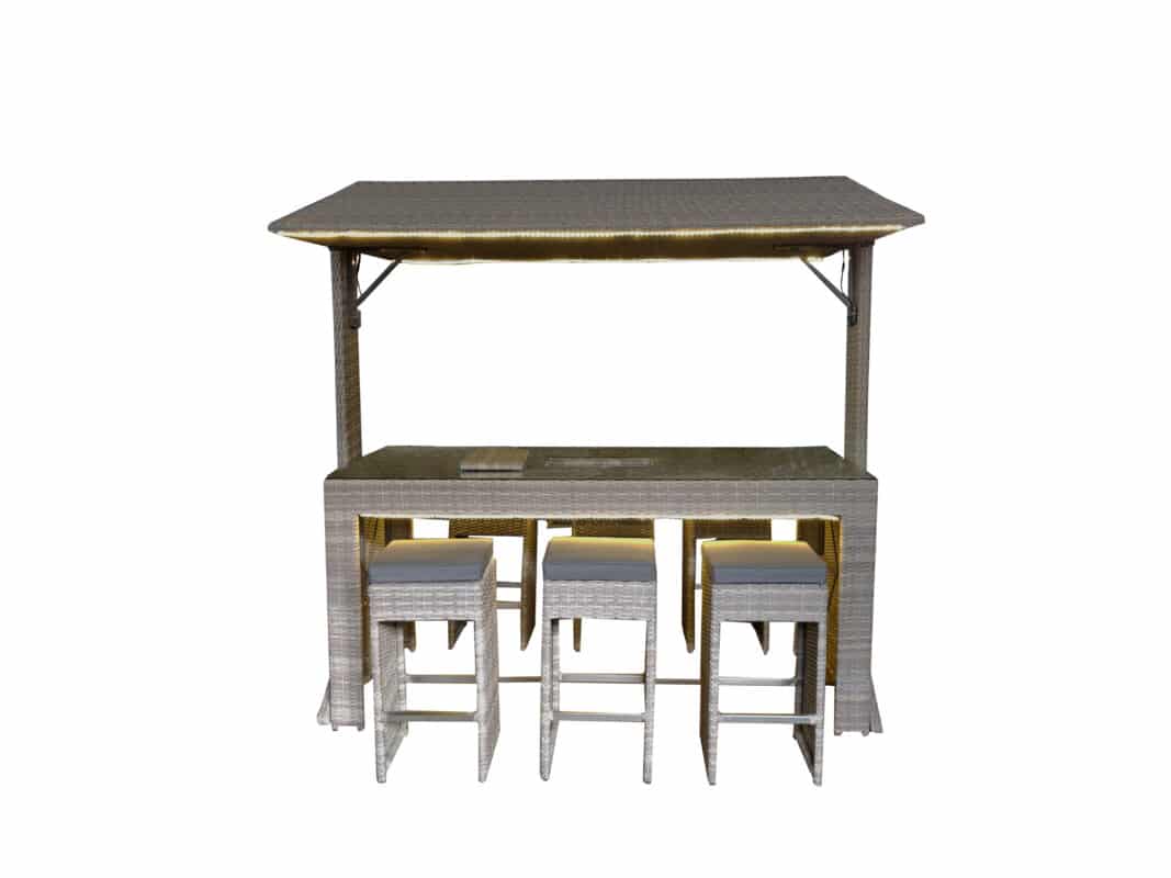 Norfolk Leisure Saloon 6 Seat Bar Set LED & ICE Bucket