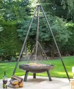 La Hacienda Steel Tripod With Hanging Grill