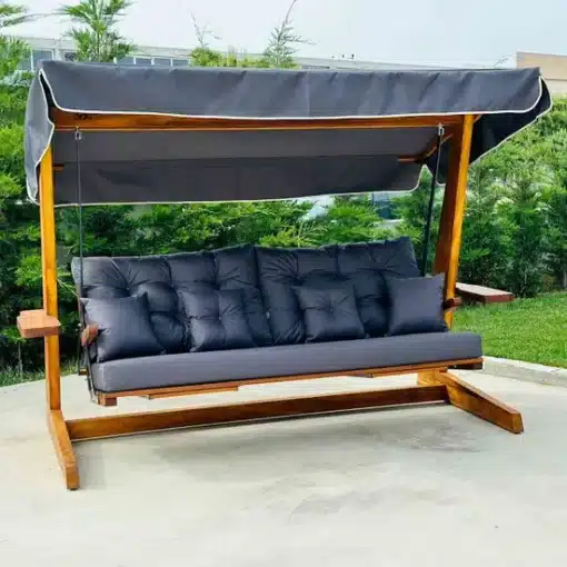 Norfolk Leisure St Andrews 2600 3 seater swing seat with retractable leg rests and side table