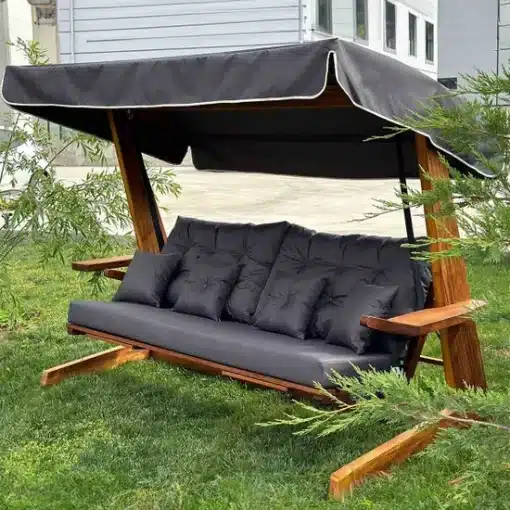 Norfolk Leisure St Andrews 2600 3 seater swing seat with retractable leg rests and side table