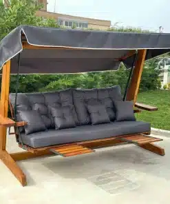Norfolk Leisure St Andrews 2600 3 seater swing seat with retractable leg rests and side table