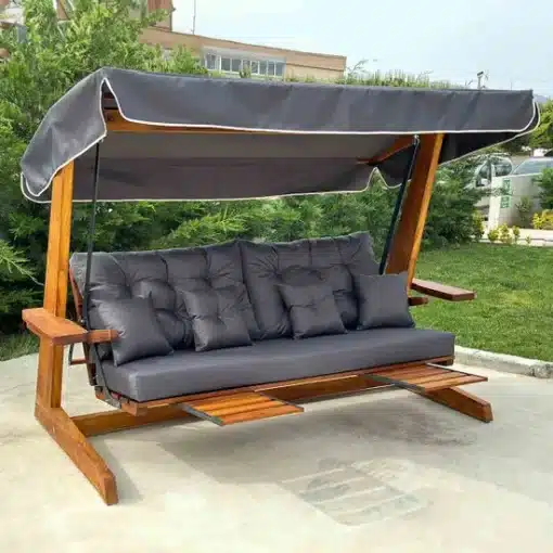 Norfolk Leisure St Andrews 2600 3 seater swing seat with retractable leg rests and side table
