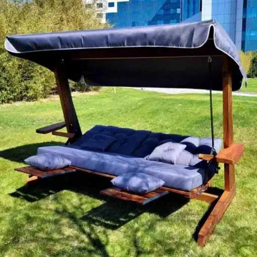 Norfolk Leisure St Andrews 2600 3 seater swing seat with retractable leg rests and side table