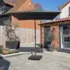 Norfolk Leisure Royce Premium 2.5m Square Parasol LED - Anthracite Frame - Novasun™ CARBON Canopy & Cover