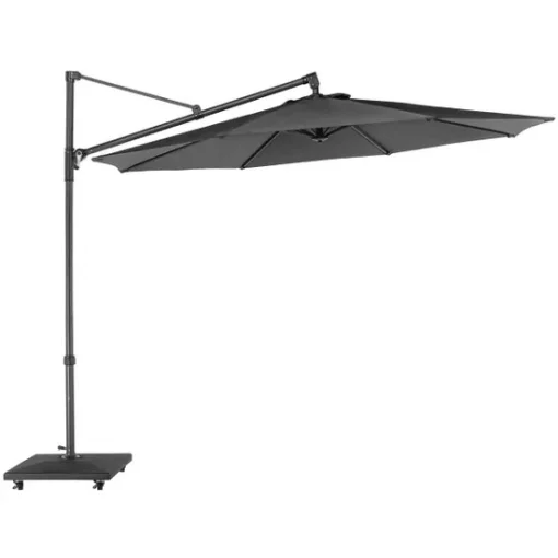 Norfolk Leisure Royce 3m Round Cantilever - Anthracite Frame - SOFT GREY Canopy & Cover