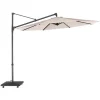 Norfolk Leisure Royce 3m Round Cantilever - Anthracite Frame - TAUPE Canopy & Cover
