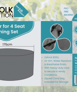 Norfolk Leisure Ashill 4 Seater Dining Cover