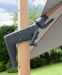 Norfolk Leisure Royce Executive Square 3m Cantilever - Wood Look Frame - GREY Canopy & Cover