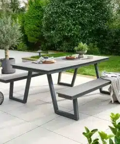 Norfolk Leisure Heydon grey picnic bench