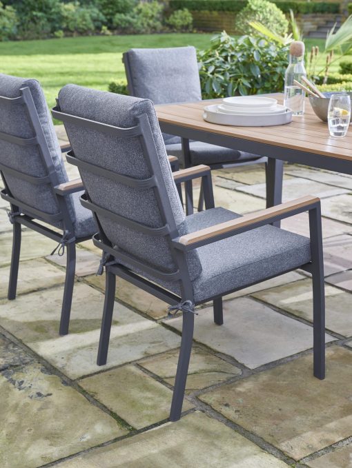 Norfolk Leisure Easton 6 Seater Outdoor Garden Dining Set