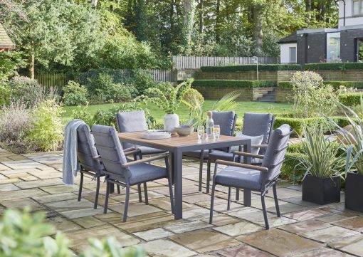 Norfolk Leisure Easton 6 Seater Outdoor Garden Dining Set