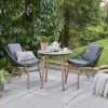 Norfolk Leisure Keswick 3 Pc Bistro Set with Black Wicker