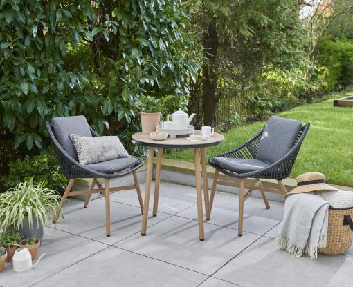 Norfolk Leisure Keswick 3 Pc Bistro Set with Black Wicker