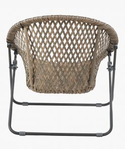 Tobs Outdoor Grey Foldable Loungers Set with Oval Table