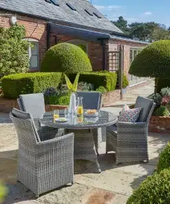 Norfolk Leisure Burnham XL Four Seat Outdoor Dining Set