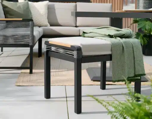 Norfolk Leisure Bellmount Outdoor Mini Corner Lounge Set With Gas Height Adjustable Table