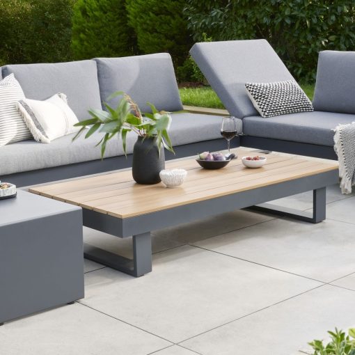 Norfolk Leisure Easton Large Outdoor Corner Lounge Set With Sun Recliner
