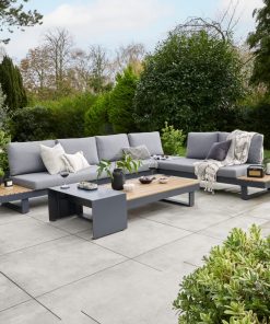 Norfolk Leisure Easton Large Outdoor Corner Lounge Set With Sun Recliner
