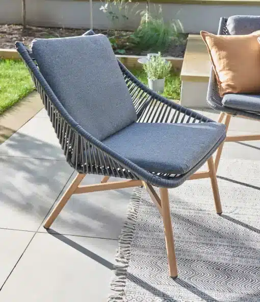 Norfolk Leisure Keswick 3 Seater Outdoor Lounge Set with Black Wicker