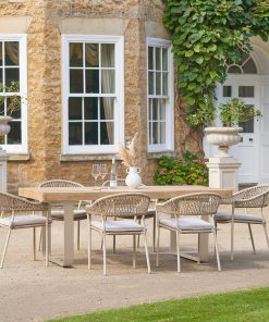Pacific Lifestyle Osaka Latte Outdoor 6 Seater Dining Set