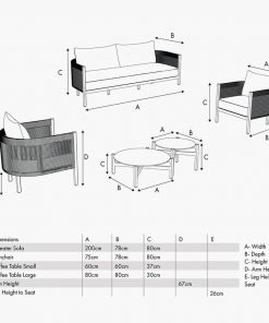 Pacific Lifestyle Marche Outdoor Seating Set
