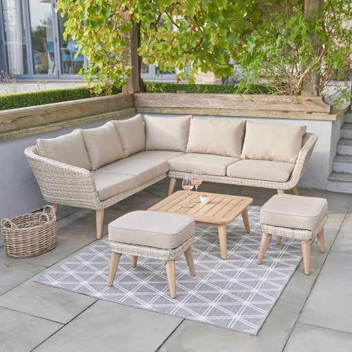 Pacific Lifestyle Cabon Outdoor Corner Seating Set