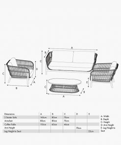 Pacific Lifestyle Martic Outdoor Seating Set
