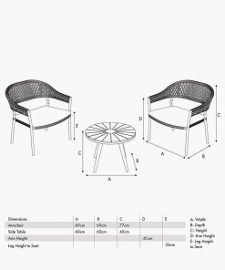 Pacific Lifestyle Bazel Outdoor Bistro Set