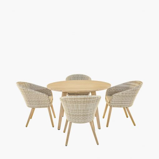 Pacific Lifestyle Cabon Outdoor 4 Seater Dining Set