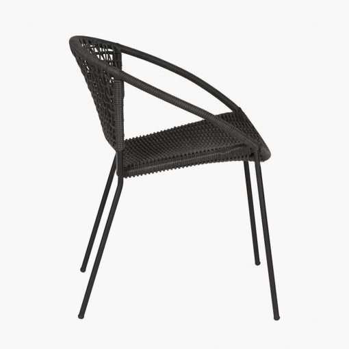 Pacific Lifestyle Dakota Black Outdoor Bistro Set