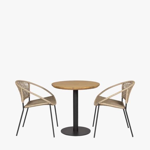 Pacific Lifestyle Dakota Natural Wheat Outdoor Bistro Set