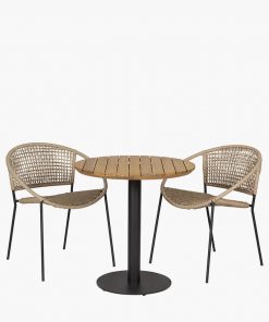 Pacific Lifestyle Dakota Natural Wheat Outdoor Bistro Set