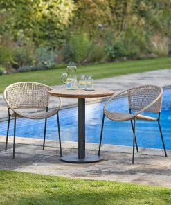Pacific Lifestyle Dakota Natural Wheat Outdoor Bistro Set