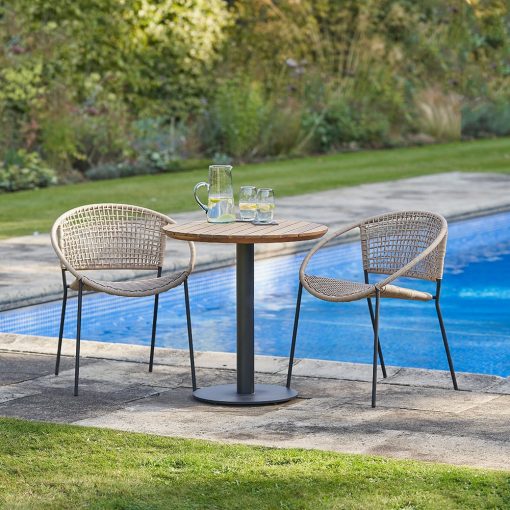 Pacific Lifestyle Dakota Natural Wheat Outdoor Bistro Set