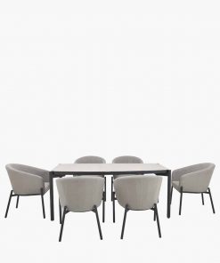 Pacific Lifestyle Nevada Putty Outdoor 6 Seater Dining Set