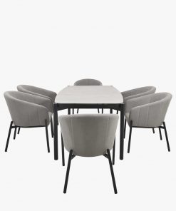 Pacific Lifestyle Nevada Putty Outdoor 6 Seater Dining Set