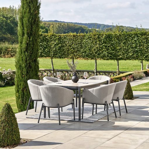 Pacific Lifestyle Nevada Putty Outdoor 6 Seater Dining Set