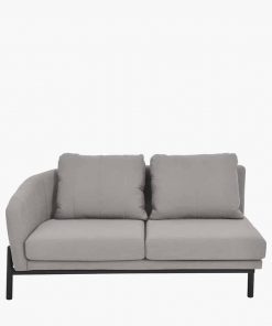 Pacific Lifestyle Nevada Putty Small Outdoor Corner Seating Set with Coffee Table and Footstools