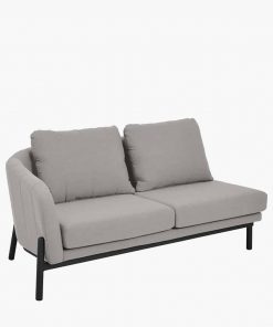 Pacific Lifestyle Nevada Putty Small Outdoor Corner Seating Set with Coffee Table and Footstools