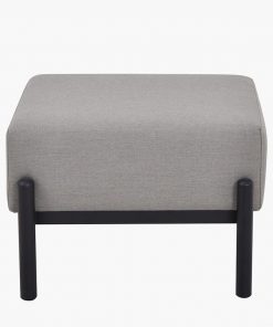 Pacific Lifestyle Nevada Putty Small Outdoor Corner Seating Set with Coffee Table and Footstools