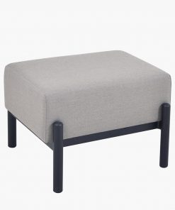 Pacific Lifestyle Nevada Putty Small Outdoor Corner Seating Set with Coffee Table and Footstools