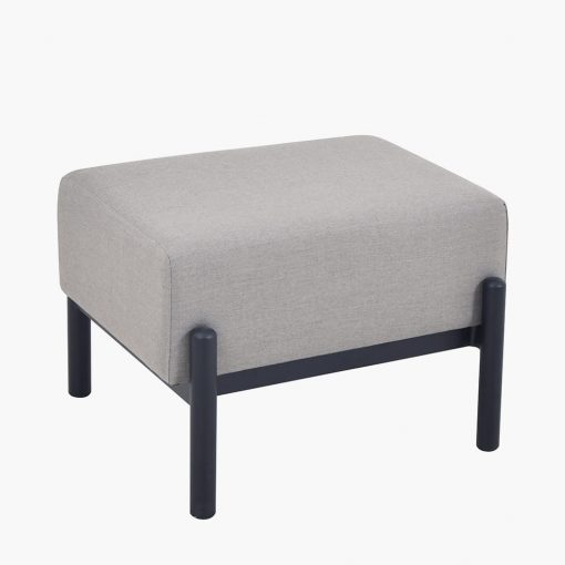 Pacific Lifestyle Nevada Putty Small Outdoor Corner Seating Set with Coffee Table and Footstools