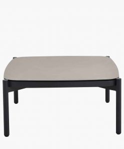 Pacific Lifestyle Nevada Putty Small Outdoor Corner Seating Set with Coffee Table and Footstools
