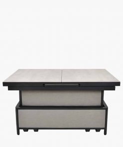 Pacific Lifestyle Nevada Putty Large Outdoor Corner Seating Set with Adjustable Table
