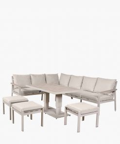 Pacific Lifestyle Aruba Outdoor Corner Seating Set with Adjustable Table