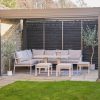 Pacific Lifestyle Aruba Outdoor Corner Seating Set with Adjustable Table
